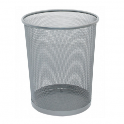Mesh waste bin 19l metal TY-196, silver
