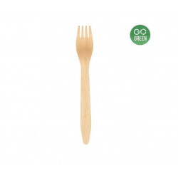 Disposable wooden forks 16.5 cm 100pcs.