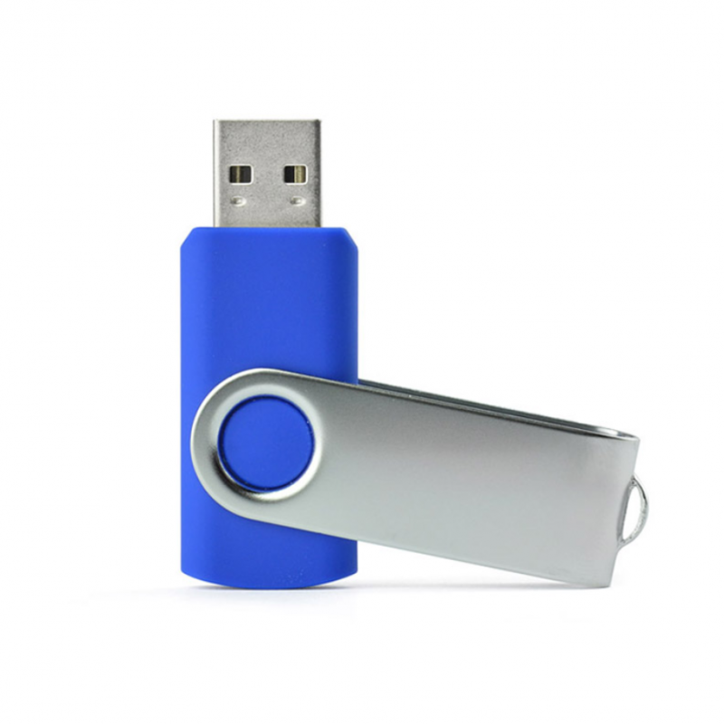 USB FLASH atmintinė 16GB TWISTER, mėlynos spalvos