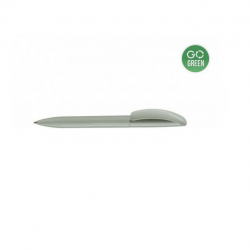 Ballpoint pen ecological RECYCLED plastic gray color.