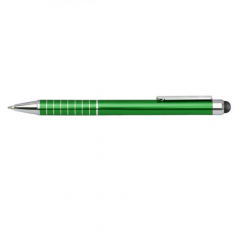 Ballpoint pen with IMPACT sensor, green with silver details