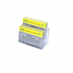 Business card holder double K-502 transparent