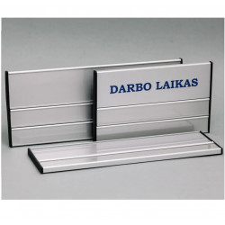 Reference table with 2 surnames 124x300 mm. workpiece