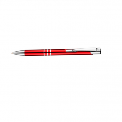 Ballpoint pen KALIPSO red, with silver details
