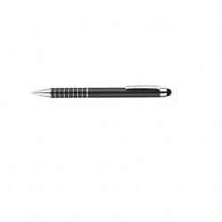 Ballpoint pen with IMPACT sensor, black with silver details