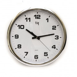 Wall clock 851A diameter 40cm, silver color