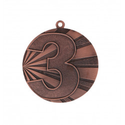 Medal common 3rd place 70mm MMC7071 bronze color
