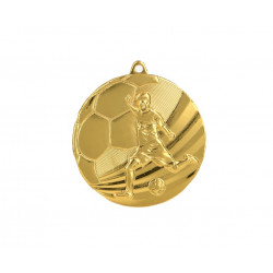 Medal football 50 gold color