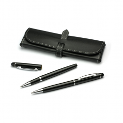Rašiklių rinkinys: gelinis rašiklis+tušinis MONTANA juodas