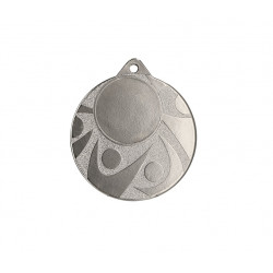 Medal 2nd place silver color 50mm