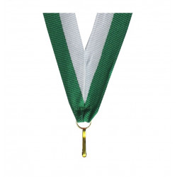 Juostelė medaliui balta-žalia 11mm (3)