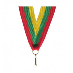 Ribbon for medal national 11mm (yellow/green/red)