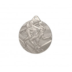 Medal running silver 50mm ME004 / S