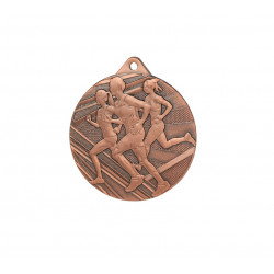Medalis bėgimas 50mm ME004 bronzos spalvos