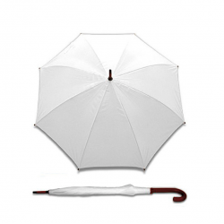 Umbrella automatic STICK, white