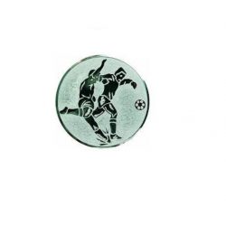 Medal 25mm football A2 silver color