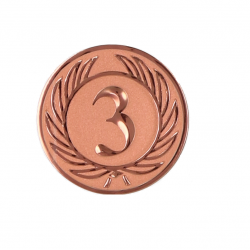 Viduriukas medaliui 50mm 3 vieta A38 bronzos spalvos