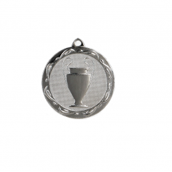 Medalis bendras 32mm MMC1032 sidabro spalvos