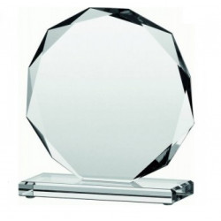Glass trophy 150x130x12 mm