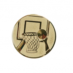 Insert for medal 25mm basketball A8 gold color