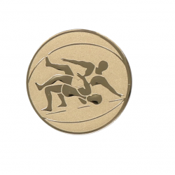 Insert for medal 25mm wrestling D1-A61 gold color