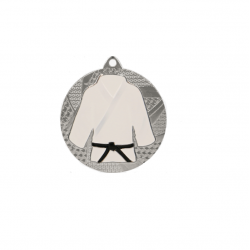 Medal karate 50mm MMC6550 silver color