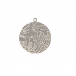 Medal basketball 40 mm silver color MMC1140 (15)