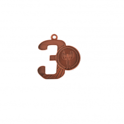 Medal common 3rd place MMC16050 bronze color