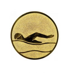 Insert for medal 25mm swimming D1-A9 gold color