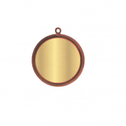 Medal 3rd place bronze color 40mm MMC6040
