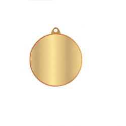 Medal karate 50mm MMC6550 gold color