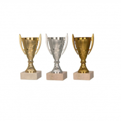 Taurė 9082B aukštis 13,5cm skersmuo 5cm bronzos spalvos