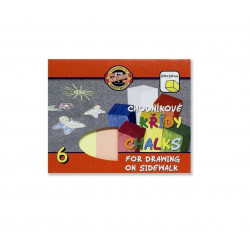 Colored sidewalk chalk KOH-I-NOOR, 6 colors