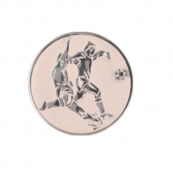 Medal 50mm football A2 silver color