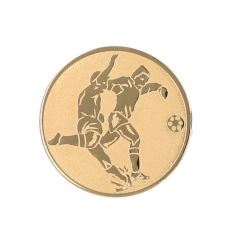 Insert for medal 50mm football A2, gold color