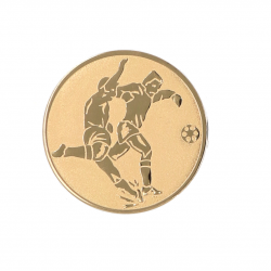 Medal 50mm football A2 gold color