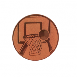 The middle of the medal is 25mm basketball A8 bronze color.