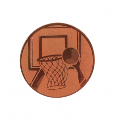 Viduriukas medaliui 25mm krepšinis A8 bronzos spalvos