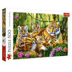 Puzzle TREFL tigers 500 pieces