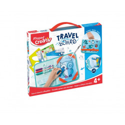 Travel drawing set with stencils MAPED CREATIVE