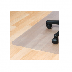 Chair mat, transparent PET 120x150 cm, for hard floors RILLPRINT