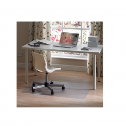 Chair mat, transparent PET 120x150 cm, for hard floors RILLPRINT