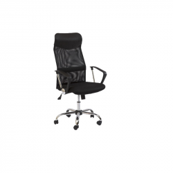 Chair Q-025 with mesh, black color