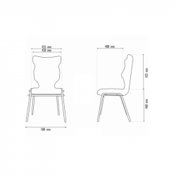 Chair conference ENTELO UNI ALTA 01 black color