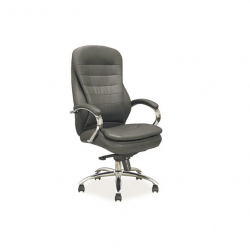 Kėdė Q-154 eko oda, pilkos spalvos