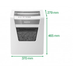 Document shredder LEITZ IQ OFFICE P4, with rubbish bin