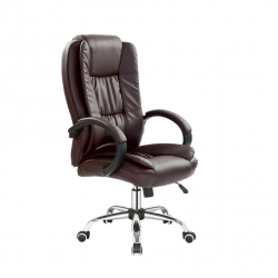 Chair RELAX eco leather, brown color