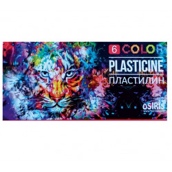 Plasticine OSIRIS, 6 colors, 120g