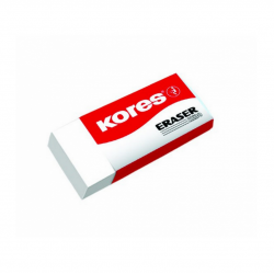 Eraser KORES 40x21x10mm white