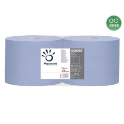 Industrial cleaning paper roll PAPERNET, 2-ply, 360m, 21.5x36x27.5cm, blue, 1 pc.